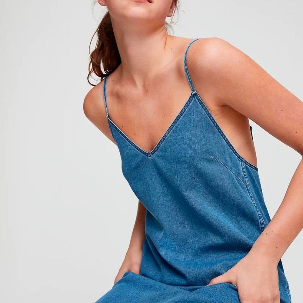 Aritzia! A Slinky Denim Dress